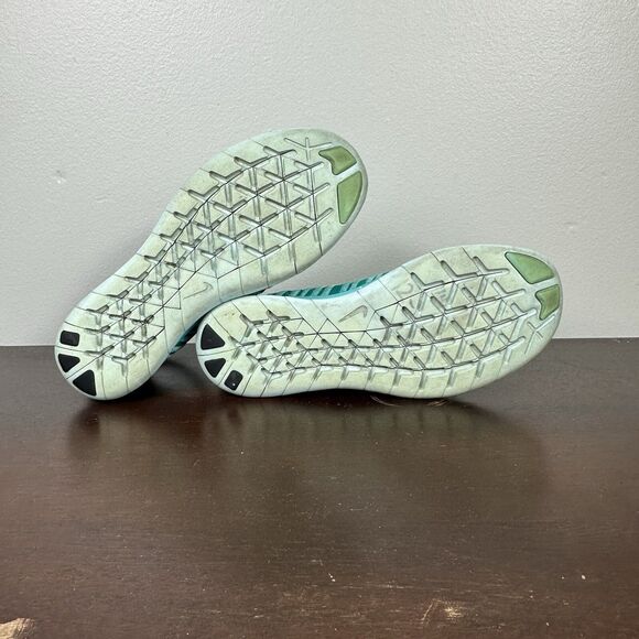 Nike Free RN Flyknit Womens Size 6 Running Hyper Turquoise Blue Shoes 831070-307 - Picture 6 of 6